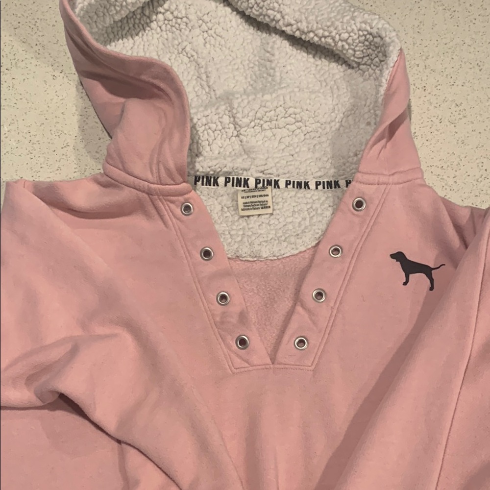 Victoria's Secret PINK Sherpa-Lined Hoodie
